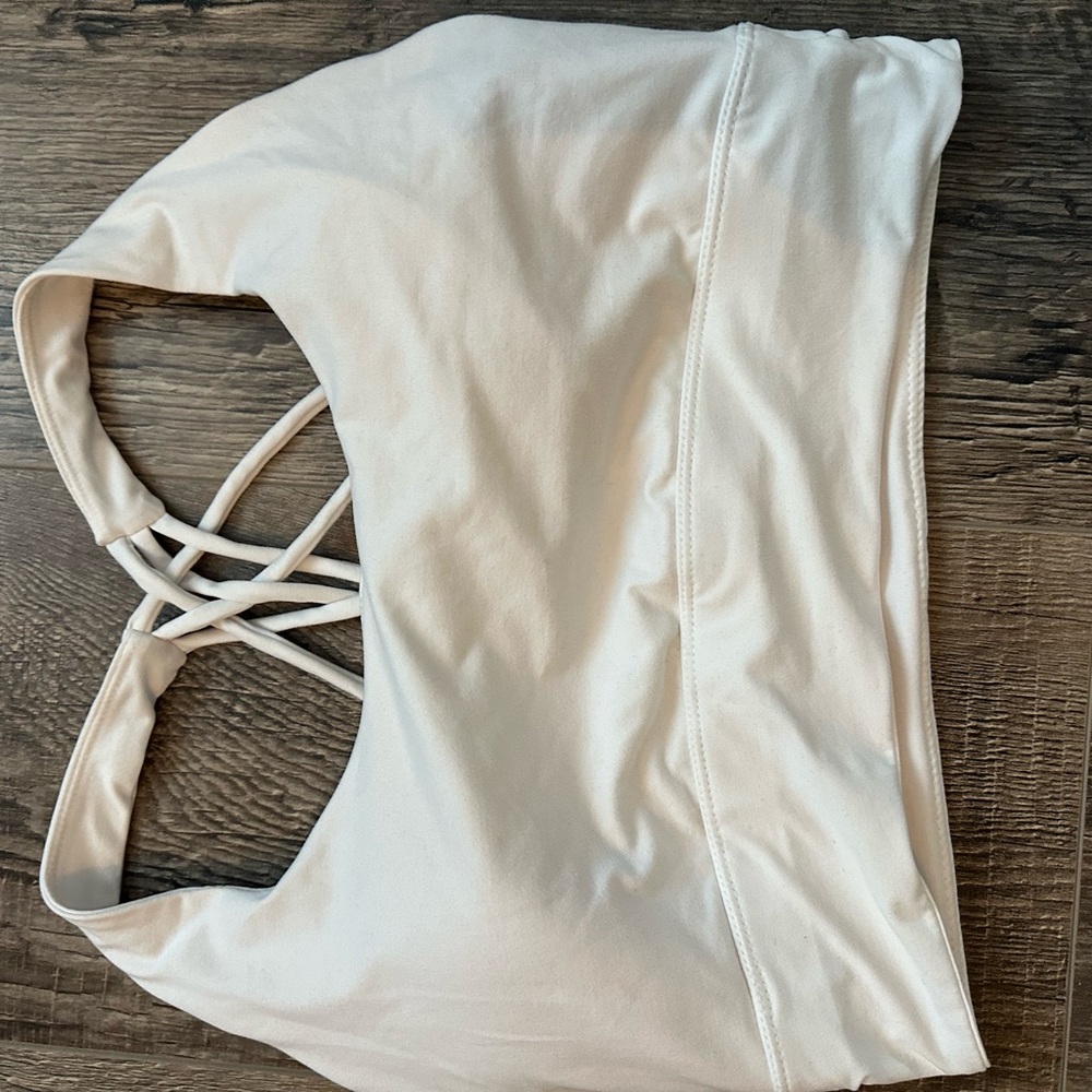Women's Cream Strappy Top